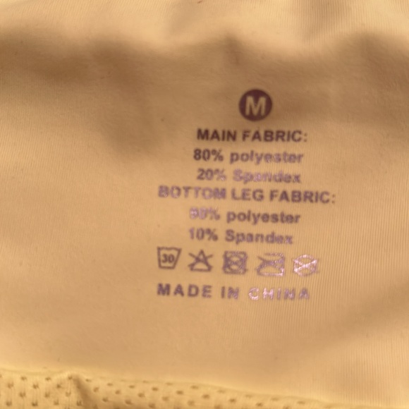 Main Fabric -Medium -Safety Yellow, Built in Panty, Key & Zipper Pocket, Shorts - Picture 5 of 7